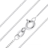 925 Sterling Silver 0.5mm Curb Chain For Pendants Or Necklace Layering
