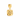 18ct Gold Plated Fleur Square Crinkle Drop Pendant For Necklaces