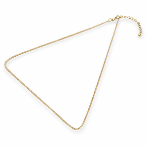 18ct Gold Plated Sterling Silver Freya 1mm Wheat Chain