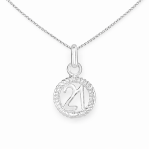 925 Sterling Silver 21st Birthday Necklace