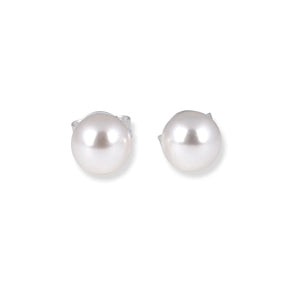 925 Sterling Silver Pearl Stud Earrings