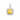 925 Sterling Silver Princess Cut Yellow Topaz CZ Pendant for Necklaces