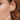 Urban Pizazz Model Wearing 925 Sterling Silver Yellow Topaz CZ Oval Halo Stud Earrings