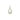 9ct Gold Cubic Zirconia Oval Drop Pendant Necklace
