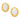 9ct Gold Oval Opal Studs