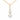 9ct Gold Triple Cubic Zirconia Drop Pendant Necklace