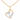 9ct Gold A Mothers Love Pendant Necklace with Cubic Zirconia and White Gold Details