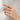 Urban Pizazz Model Wearing Blossom Pink Tourmaline CZ Gold Plated Sterling Silver Ring