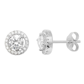 Classic Halo Stud Earrings
