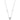 Silver Cubic Zirconia Halo Dot Necklace