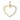 9ct Gold Cubic Zirconia Open Heart Pendant Necklace