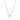 Cubic Zirconia Solitaire Silver Necklace