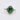 Exquisite Emerald Cubic Zirconia Silver Ring