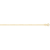 9ct Gold Faceted Flat Curb Chain