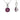 February Birthstone - Amethyst Cubic Zirconia Sterling Silver Pendant Necklace