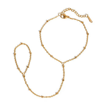 Amnesia Jewellery | Gold Plated Stainless Steel Satellite Slave Bracelet. Elegant Satellite Slave Bracelet, crafted from premium 18ct gold plated stainless steel or just durable stainless steel. Tarnish Free and Waterproof. Shop now for quality Jewellery/Jewelry!