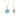 March Birthstone - Aquamarine CZ 9ct Gold Pendant Necklace