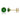 May Birthstone - Emerald CZ 9ct Gold Stud Earrings