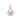 October Birthstone - Pink Tourmaline CZ Silver Infinity Pendant Necklace