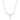 Pearl Drop and Cubic Zirconia Sterling Silver Bar Necklace