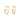 18ct Gold Plated Ribbon Loop Drop Earrings, 925 Sterling Silver