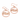 24ct Rose Gold 925 Sterling Silver Name Hoop Drop Earrings - Personalised Jewellery