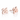 24ct Rose Gold Plated 925 Sterling Silver Bold Sports Number Earrings - Personalised Number Jewellery