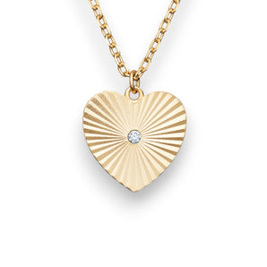 Rose Heart Necklace