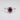 Ruby CZ Silver Cluster Ring