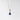 9ct Gold Sapphire Cubic Zirconia Pear Drop Pendant Necklace