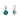 925 Sterling Silver December Birthstone Cubic Zirconia Pendant