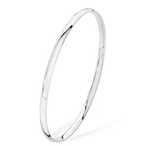 Sterling Silver 4mm Polished Bangle Bracelet