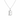 Sterling Silver CZ Initial Pendant Necklace B