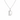 Sterling Silver CZ Initial Pendant Necklace D