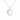 Sterling Silver CZ Initial Pendant Necklace G