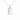 Sterling Silver CZ Initial Pendant Necklace R