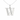 Sterling Silver CZ Initial Pendant Necklace W