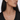 Urban Pizazz Model Wearing 925 Sterling Silver Cubic Zirconia Halo Drop Necklace