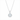 925 Sterling Silver Cubic Zirconia Halo Necklace