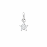 925 Sterling Silver Dainty Star Pendant for Necklaces With Cubic Zirconia Details