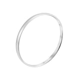 5mm thick - plain 925 Sterling Silver Bangle with hallmark