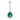 Sterling Silver Opulent Emerald CZ Pendant for Silver Necklaces