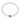 Stretchy Pearl Bracelet with Pink CZ