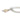 Three Tone Sterling Silver Feathers Dangle Charm