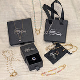 A selection of gift packaging used by Urban Pizazz to package and send their jewellery to customers in.
