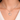 Urban Pizazz Model Wearing aSterling Silver Open Circle Pendant Necklace with Cubic Zirconia Details