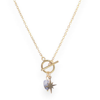 Amnesia Jewellery | Gold Plated Belle Wish Upon A Star Necklace