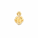 18ct Gold Plated Drop Leaf Ginkgo Pendant For Necklaces