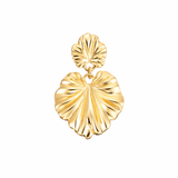 18ct Gold Plated Drop Leaf Ginkgo Pendant For Necklaces