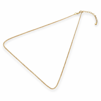 18ct Gold Plated Sterling Silver Freya 1mm Wheat Chain